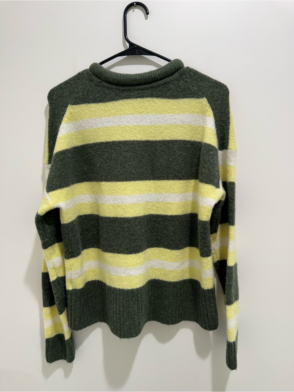 Madewell Evercrest Coziest Yarn Striped Roll Neck Sweater Wool Alpaca Size M - Picture 6 of 7